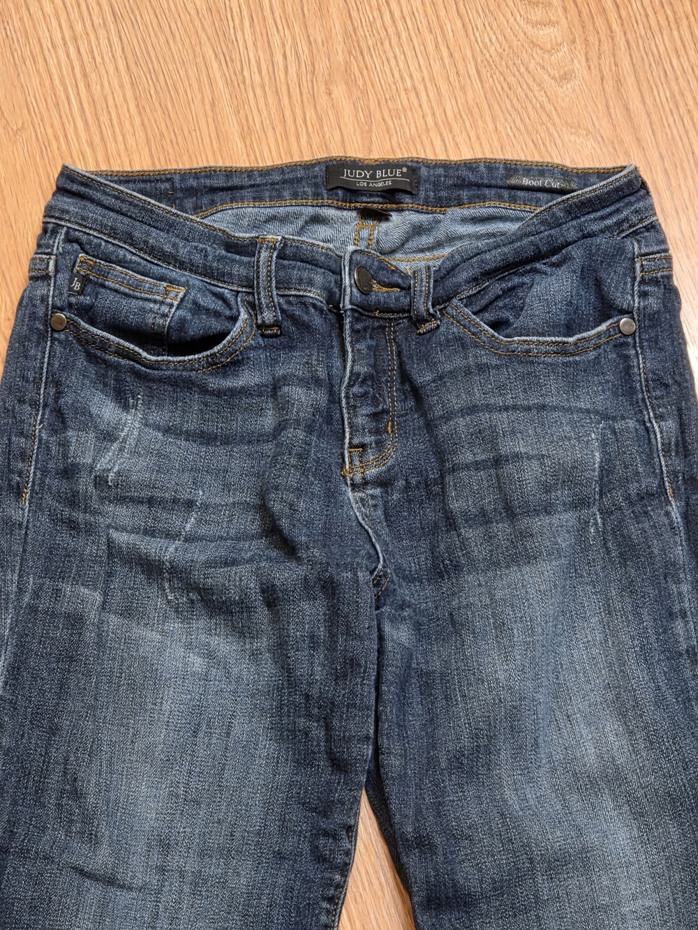 Judy Blue Lynn Bootcut Indigo Dark Wash Jeans 7/28 - Picture 2 of 10